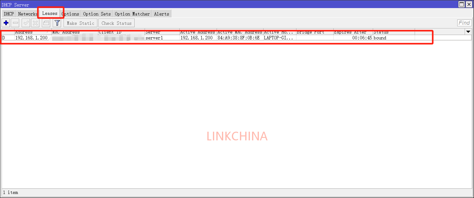 ROS的DHCP(自动下发IP)基础 ROS的DHCP(自动下发IP)基础